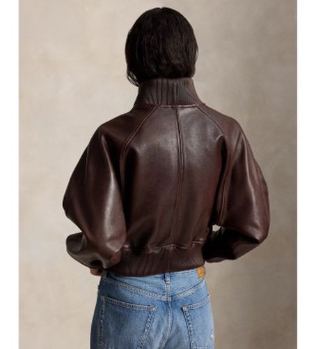 A93148001 Veste d'aviateur en cuir marron (S), Casuel - Polo Ralph Lauren - Modalova