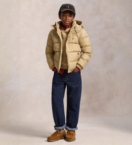 Pour garçon. 323969861003 Veste en duvet Gorham à capuche, (10/12años= 150/161cm), Casuel, Polyester, mode enfantine - Polo Ralph Lauren - Modalova