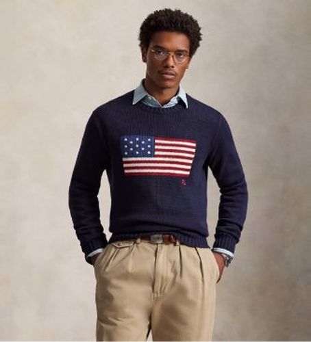 Unisex. 710718281006 Pull avec drapeau de la (L), Casuel, Coton - Polo Ralph Lauren - Modalova