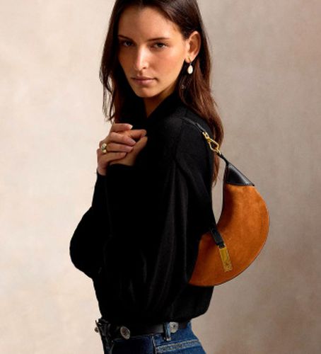 Mini sac à bandoulière Polo ID en daim (OSFA), Casuel, Cuir - Polo Ralph Lauren - Modalova