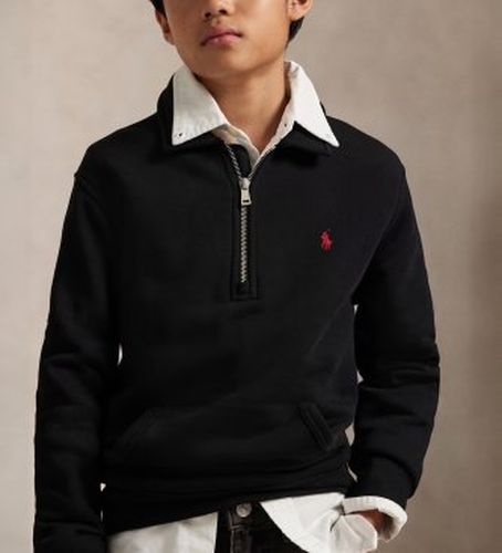 Pour garçon. 323952467004 Sweat en molleton avec col ((S) 6/7años= 136/138cm), Casuel, Coton, mode enfantine - Polo Ralph Lauren - Modalova