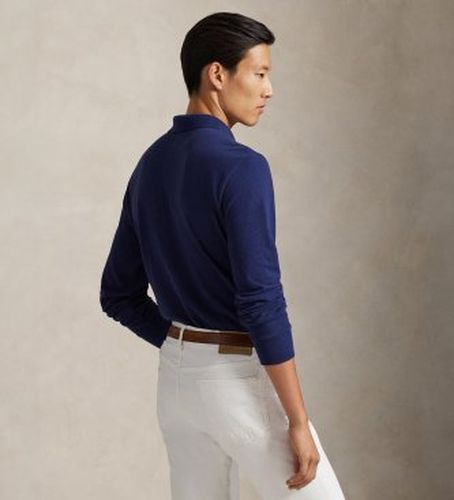 Polo Slim Fit en piqué sur mesure (S), Casuel, Coton, Manche longue - Polo Ralph Lauren - Modalova