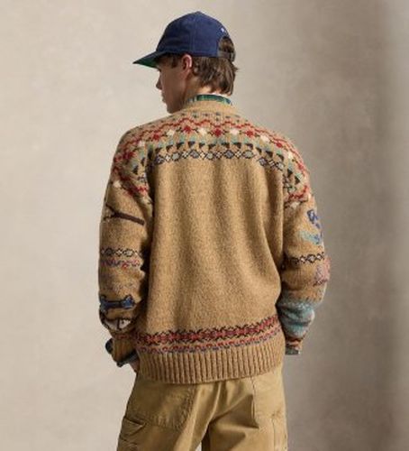 B23902001 Cardigan en laine à motifs Relaxed Fit marron (M), , Casuel - Polo Ralph Lauren - Modalova
