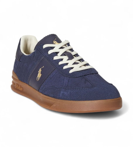 Heritage Aera Leather Sneakers (40), Cuir, Plat, Lacets, Casuel, Marine - Polo Ralph Lauren - Modalova