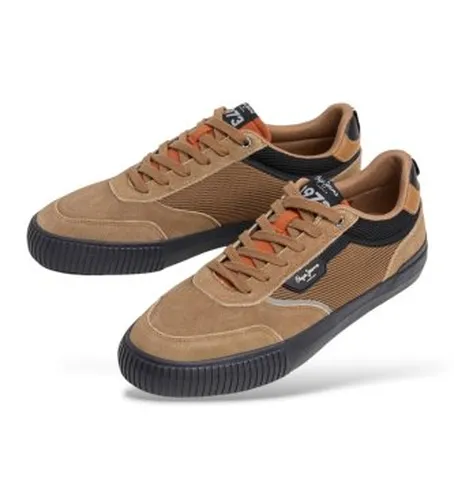PMS300033 Baskets Nolan Essence (40), Plat, Cuir, Lacets, Casuel - Pepe Jeans - Modalova