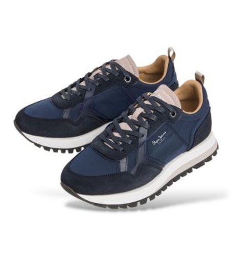 PMS400045 Chaussures Ari Night (40), Tissu, Plat, Lacets, Casuel - Pepe Jeans - Modalova