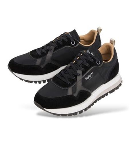 PMS400045 Baskets Ari Night (40), Tissu, Plat, Lacets, Casuel - Pepe Jeans - Modalova
