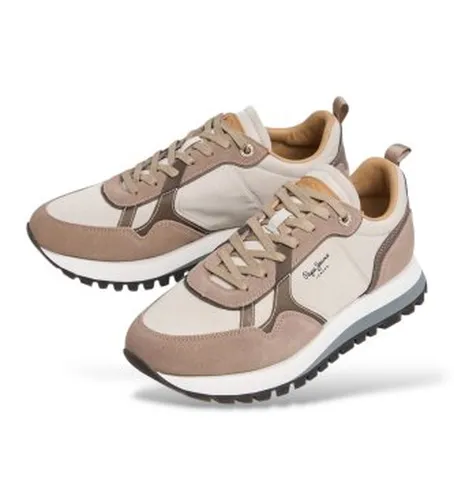 PMS400044 Baskets Ari Sun (40), Tissu, Plat, Lacets, Casuel - Pepe Jeans - Modalova