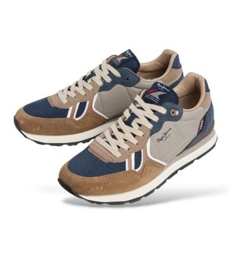 PMS400048 Baskets Brit Boost (40), Tissu, Plat, Lacets, Casuel - Pepe Jeans - Modalova