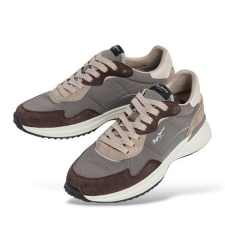 PMS600038 Baskets en cuir Bampton City marron (40), Plat, Lacets, Casuel - Pepe Jeans - Modalova