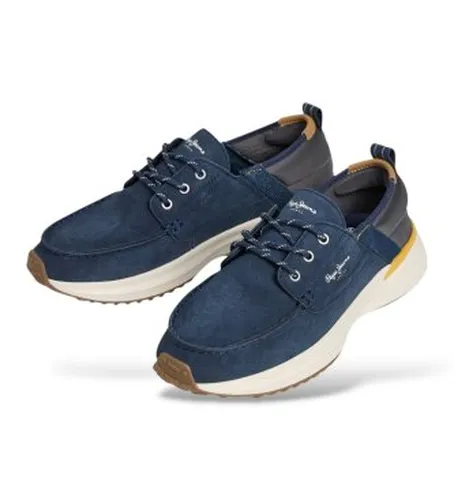 PMS600029 Chaussures bateau en cuir Bampton Evolve (42), Plat, Lacets, Casuel - Pepe Jeans - Modalova