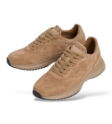 PMS600039 Baskets en cuir Bampton Suede camel (42), Plat, Lacets, Casuel - Pepe Jeans - Modalova