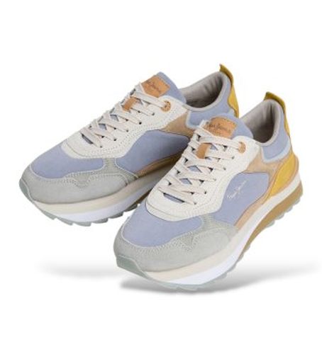PLS600063 Baskets en cuir Freya Wave (36), Plat, Lacets, Casuel - Pepe Jeans - Modalova