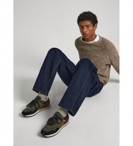 PMS30992 Baskets en cuir London Forest (40), Plat, Lacets, Casuel, Vert - Pepe Jeans - Modalova