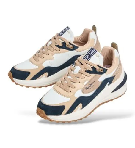 PLS600075 Baskets en cuir Winslow Earth (36), 3 à 5 cm, Lacets, Casuel - Pepe Jeans - Modalova