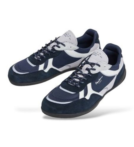 PMS300034 Baskets Savile Racer (44), Plat, Cuir, Lacets, Casuel - Pepe Jeans - Modalova