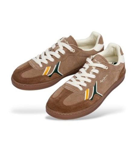 PMS000035 Ball Combi Leather Sneakers brown (43), Cuir, , Plat, Lacets, Casuel - Pepe Jeans - Modalova