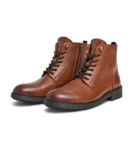 PMS50245 Bottines en cuir Fred Land (42), Plat, Lacets, Fermeture éclair, Casuel - Pepe Jeans - Modalova