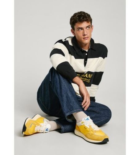 PMS60036 Baskets en cuir Marlon Divided (43), Plat, Lacets, Casuel - Pepe Jeans - Modalova