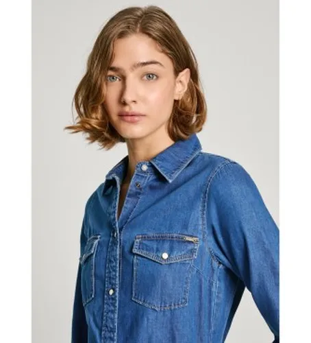 PL953581HT8 Denim Regular Robe (S), Casuel, Coton, Manche longue, Durable - Pepe Jeans - Modalova