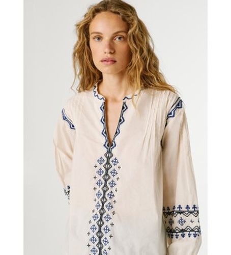 PL3051411 Chemisier Bernis blanc cassé (S), Casuel, Coton, Manche longue - Pepe Jeans - Modalova