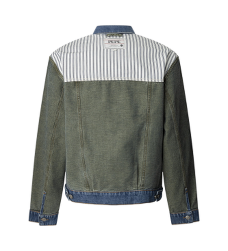 PM403155 Veste réversible W11 Denim (L), Casuel, Vert, Coton, Durable - Pepe Jeans - Modalova