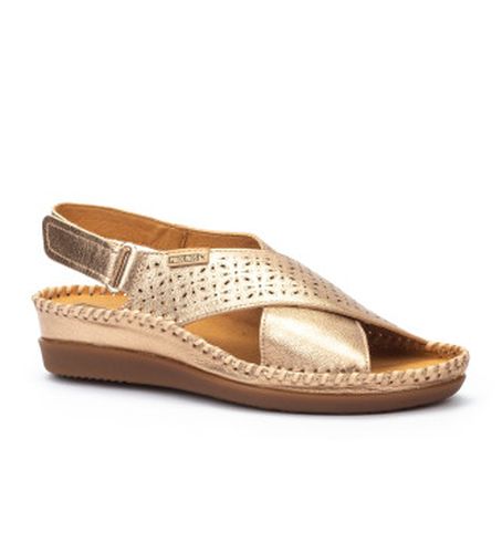 W8K-0848CL Sandales compensées en cuir avec fermeture à crochets Cadaqués (38), 3 à 5 cm, Velcro, Casuel - Pikolinos - Modalova