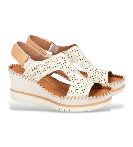 W3Z-1623C1 Sandales en cuir écru Aguadulce (36), , 5 à 8 cm, Velcro, Casuel - Pikolinos - Modalova