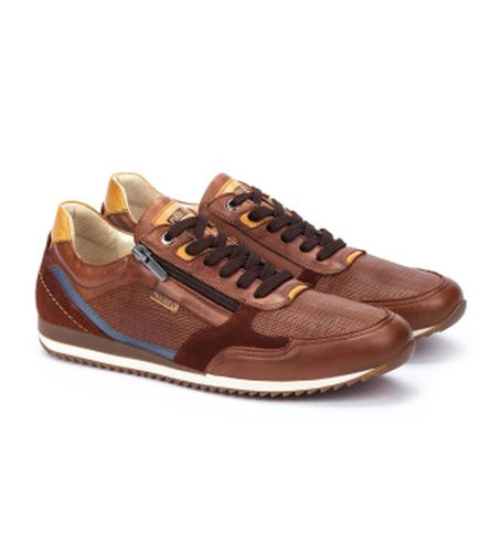 M2A-6292C1 Baskets en cuir Liverpool, marron (40), Plat, Lacets, Fermeture éclair, Casuel - Pikolinos - Modalova