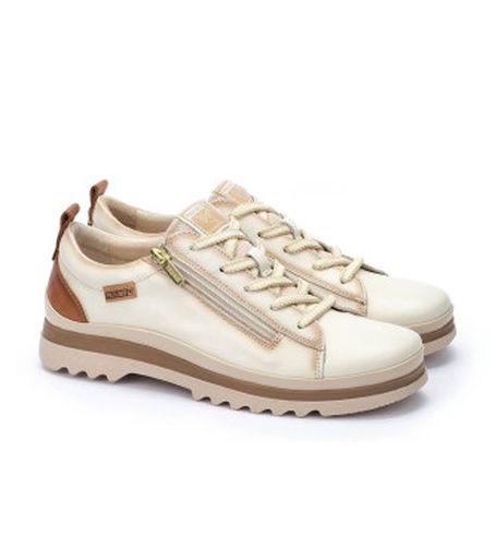 W3W-6979C1 Baskets en cuir Vigo crème (35), Plat, 1 à 3 cm, Fermeture éclair, Casuel - Pikolinos - Modalova