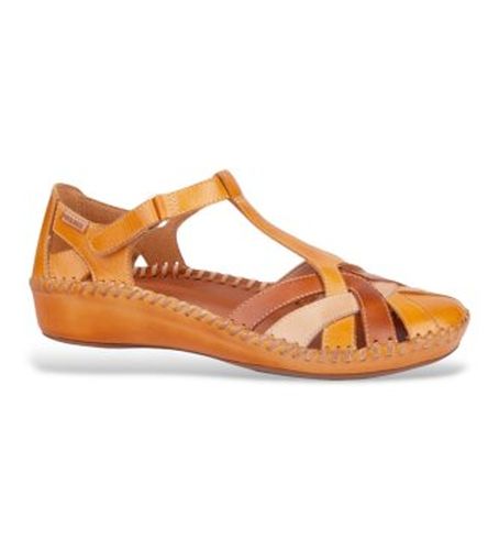 C5 Sandales en cuir P.Vallarta marron (35), , Plat, Velcro, Casuel - Pikolinos - Modalova