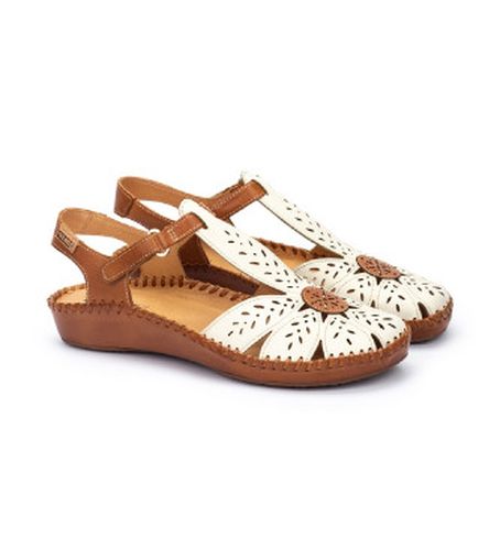 C1 Chaussures en cuir P.Vallarta marron, cassé (35), 1 à 3 cm, Boucle, Casuel - Pikolinos - Modalova