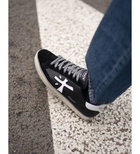 STEVEN Steven Leather Sneakers (43), Cuir, Noir, Plat, Lacets, Casuel - Premiata - Modalova