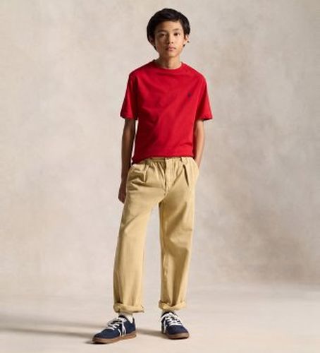 Pour garçon. 323832904038 T-shirt en coton à col rond ((XL) 13/14años= 163/174cm), Casuel, Manche courte, mode enfan - Polo Ralph Lauren - Modalova
