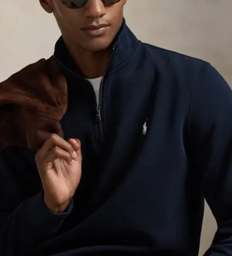 P06234002 Pull doublement tricoté avec fermeture éclair courte (L), Casuel, Coton, Manche longue - Polo Ralph Lauren - Modalova
