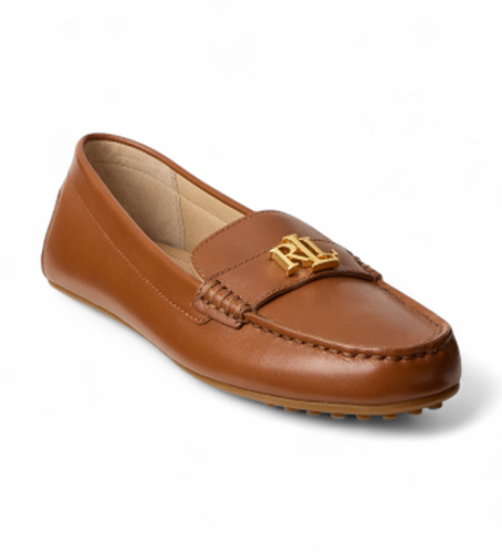 P09040002 Barnsbury Mocassins en cuir (39), Marron, Plat, Aucun, Casuel, Classique - Lauren Ralph Lauren - Modalova