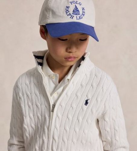 Pour garçon. 323A95566002 Pull en coton point torsades ((S) 6/7años= 136/138cm), Casuel, Manche longue, mode enfanti - Polo Ralph Lauren - Modalova