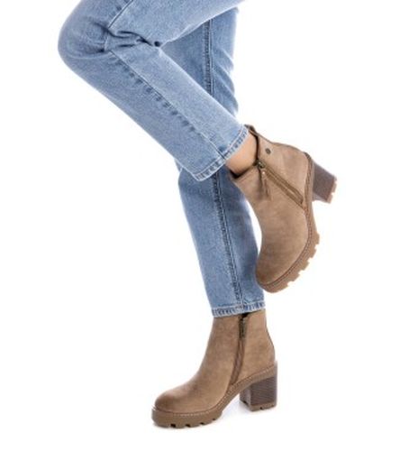 TAUPE Bottines 172125 marron (37), , 5 à 8 cm, Cuir, Fermeture éclair, Casuel - Refresh - Modalova