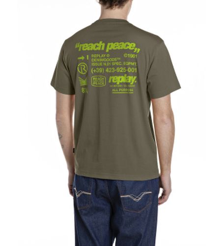 M3353.000.2660 T-shirt graphique (S), Casuel, Coton, Manche courte - Replay - Modalova