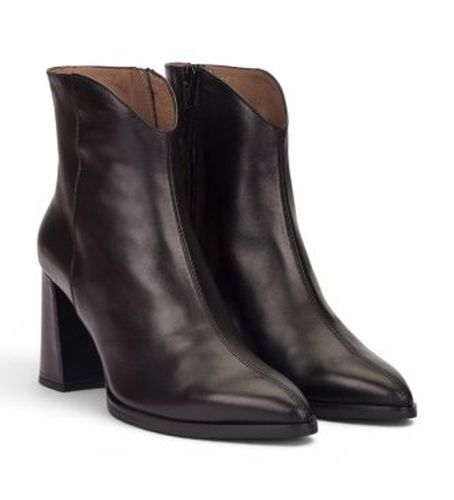 M-5444 Bottes en Cuir Velvet (37), 3 à 5 cm, Fermeture éclair, Casuel - Wonders - Modalova