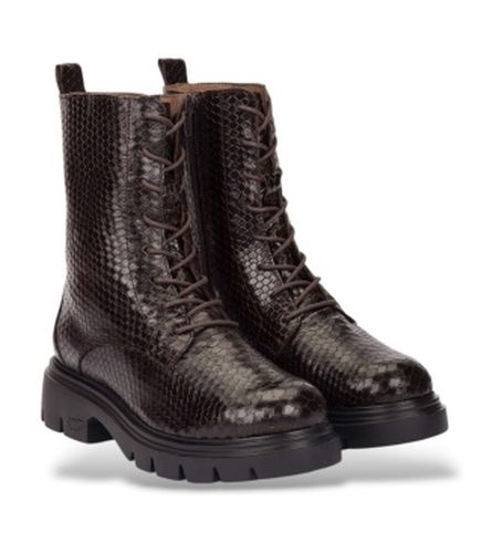 A-4313_5714_9332 Bottines en cuir Bones 13 Marron (37), Plat, 1 à 3 cm, Lacets, Casuel - Wonders - Modalova
