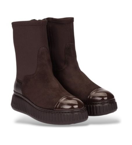 A-5207_941_9332 Bottines en Cuir Xfly 07 Marron (40), Plat, Fermeture éclair, Casuel - Wonders - Modalova
