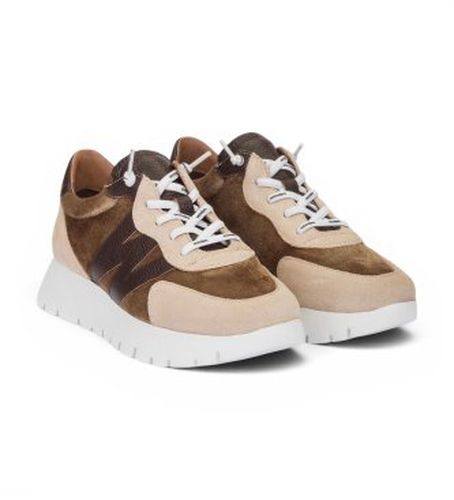 A-24111 Baskets en Cuir Odisei01 (36), Plat, 1 à 3 cm, Lacets, Casuel - Wonders - Modalova