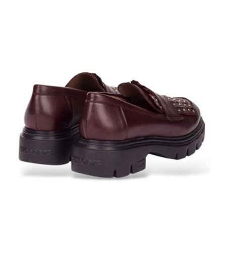 A-4315_5716_9834 Mocassins BONES 15 (37), Cuir, Rouge, 1 à 3 cm, Aucun, Casuel - Wonders - Modalova
