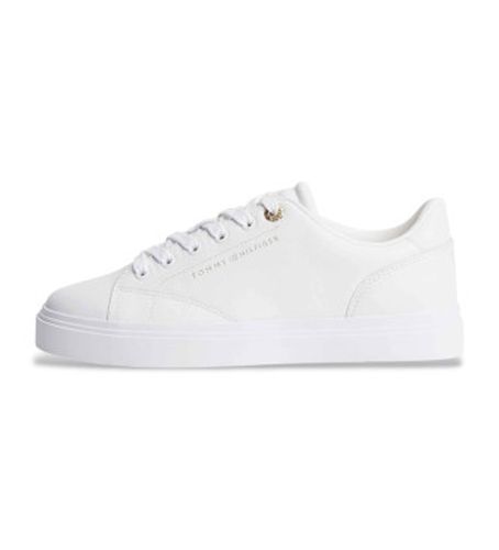 FW0FW09105 Baskets en cuir avec logo métallique (39), Plat, Lacets, Casuel - Tommy Hilfiger - Modalova