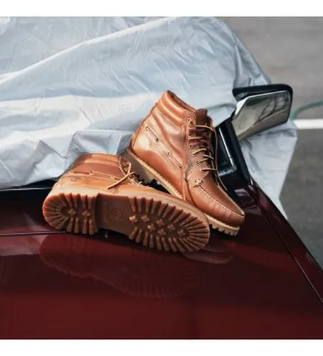 TB0A2N4CAMX1 Bottines Authentic (40 W), Cuir, Plat, 1 à 3 cm, Lacets, Casuel - Timberland - Modalova