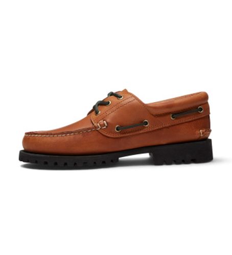 TB0A2PDQAJW1 Chaussures bateau à 3 ?illets cousues main Authentic (40 W), Cuir, Plat, Lacets, Casuel - Timberland - Modalova