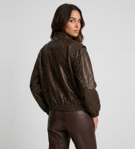 TT2280 Blouson bombardier effet cuir avec imprimé python marron (40), Casuel, Polyester - Twinset - Modalova
