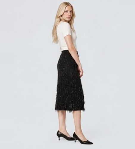 TT2082 Jupe midi à franges (40), Casuel, Polyester - Twinset - Modalova