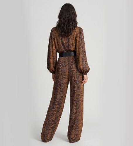 TT2591 Pantalons larges à imprimé python marron (40), Casuel, , Viscose - Twinset - Modalova